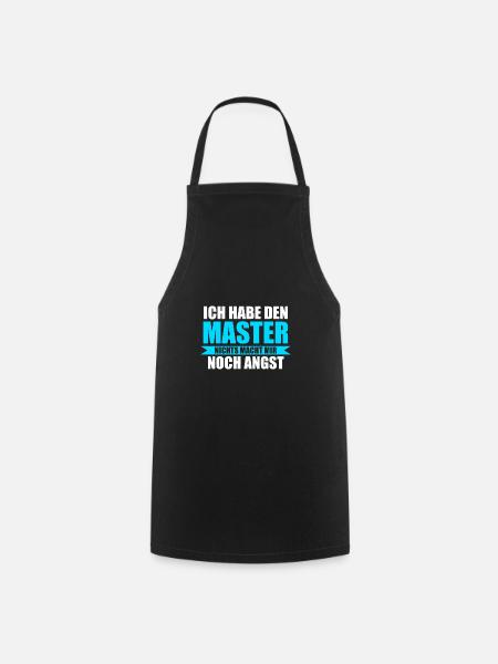 Master Prüfung Masterabschluss Geschenk - Kochschürze - Schwarz