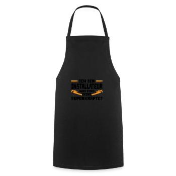Installateur Beruf Installateurmeister Geschenk - Kochschürze - Schwarz - Vorne - AI Model Male 185 dark (185cm)