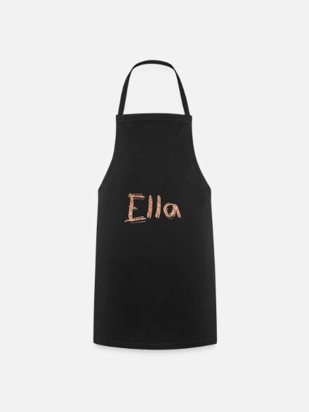 Name lettering Ella - Cooking Apron - black