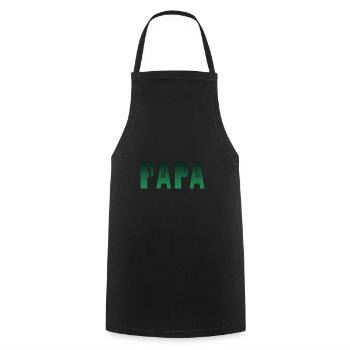 Fisherman Dad - Cooking Apron - black - Front - AI Model Male 185 dark (185cm)