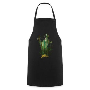 Forest - Cooking Apron - black - Front - AI Model Male 185 dark (185cm)