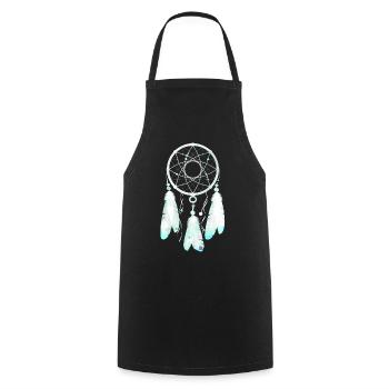 Attrape-rêves Étoilé Envolé - Tablier de cuisine - noir - Devant - AI Model Male 185 dark (185cm)