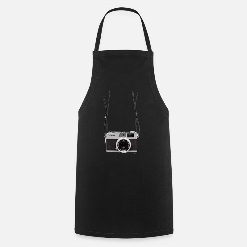 Retro camera - Cooking Apron - black