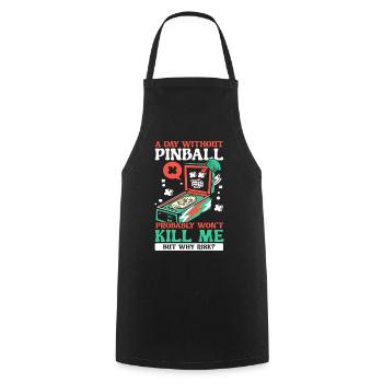 Arcade Games Video Game Game Nerd Streamer - Cooking Apron - black - Front - AI Model Male 185 dark (185cm)