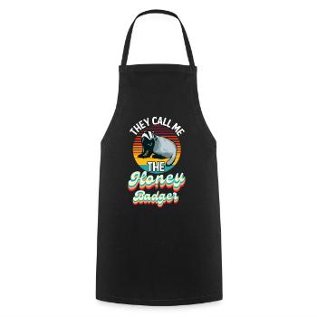 Ils m’appellent le blaireau de miel - Tablier de cuisine - noir - Devant - AI Model Male 185 dark (185cm)