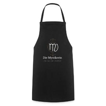Die Mystikerin Virgo Logo - Kochschürze - Schwarz - Vorne - AI Model Male 185 dark (185cm)