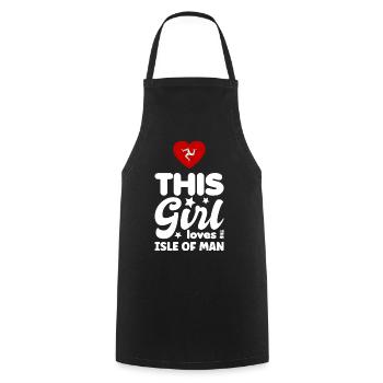 Isle of Man Flagge Triskele Flag of Isle of Man - Cooking Apron - black - Front - AI Model Male 185 dark (185cm)