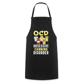 Obsessive-compulsive neurosis Preservation addiction canned food amac - Cooking Apron - black - Front - AI Model Male 185 dark (185cm)