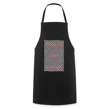 La créativité prend courage Citation artistique Graphique - Tablier de cuisine - noir - Devant - AI Model Male 185 dark (185cm)