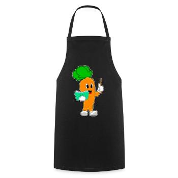 Carrot Teacher Book School - Cooking Apron - black - Front - AI Model Male 185 dark (185cm)