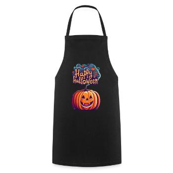 Halloween - Tablier de cuisine - noir - Devant - AI Model Male 185 dark (185cm)