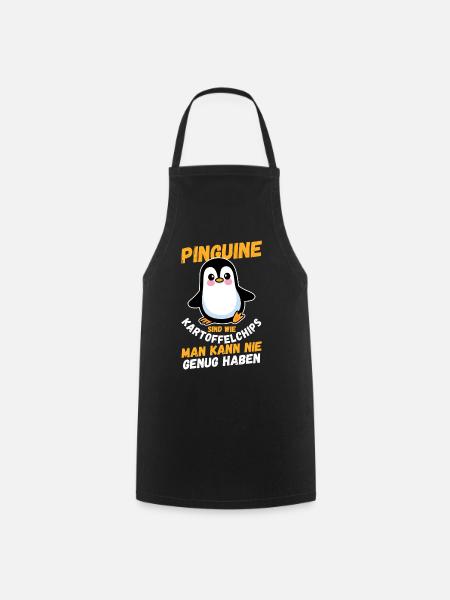 Pinguin - Kochschürze - Schwarz