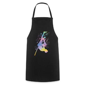 Pole Vaulter Kids Pole Vault - Cooking Apron - black - Front - AI Model Male 185 dark (185cm)