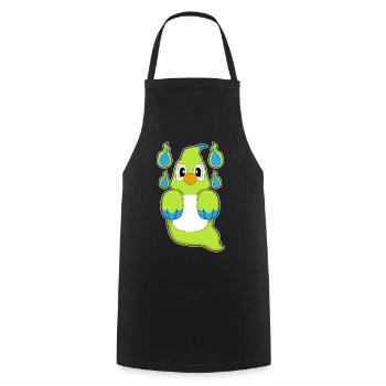 Fantôme perroquet - Tablier de cuisine - noir - Devant - AI Model Male 185 dark (185cm)