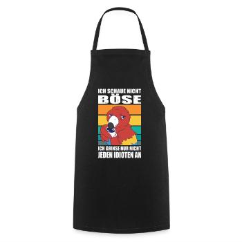 Funny Sayings Fun Outfits Irony Sarcasm - Cooking Apron - black - Front - AI Model Male 185 dark (185cm)