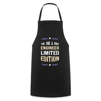 Only Engineer Limited Edition - Cooking Apron - black - Front - AI Model Male 185 dark (185cm)