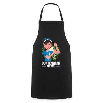 Guatemala Flagge T-Shirt Stolz & Heimat Chapín - Kochschürze - Schwarz - Vorne - AI Model Male 185 dark (185cm)