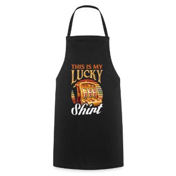 My Lucky Shirt Casino Slot Machine Gambling - Cooking Apron - black - Front - AI Model Male 185 dark (185cm)