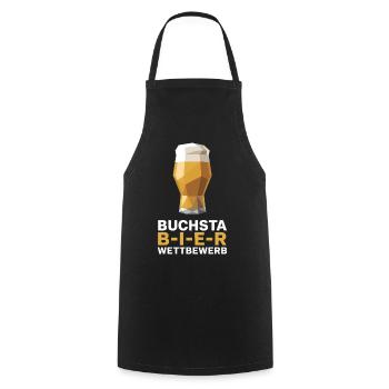 Bier Buchstabierwettbewerb Malle Party JGA Herren - Kochschürze - Schwarz - Vorne - AI Model Male 185 dark (185cm)