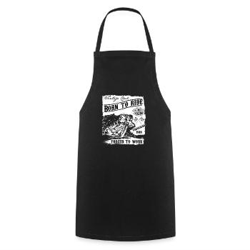 Motorcycle Motorcycle Biker Motorcyclist Gift - Cooking Apron - black - Front - AI Model Male 185 dark (185cm)
