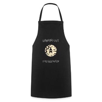 Hanging Halloween Bat - Cooking Apron - black - Front - AI Model Male 185 dark (185cm)