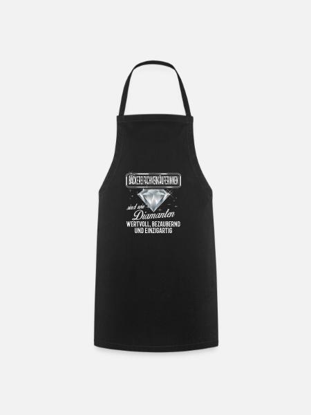 Bäckereifachverkäuferin Bäckerin Geschenk Bäckerei - Kochschürze - Schwarz
