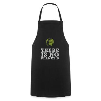 Fridays for Future - There is no Planet B - Cooking Apron - black - Front - AI Model Male 185 dark (185cm)