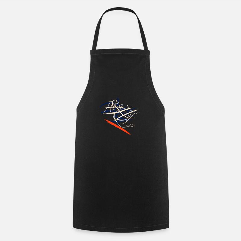Robe abstraite Style vestimentaire abstrait - Tablier de cuisine - noir