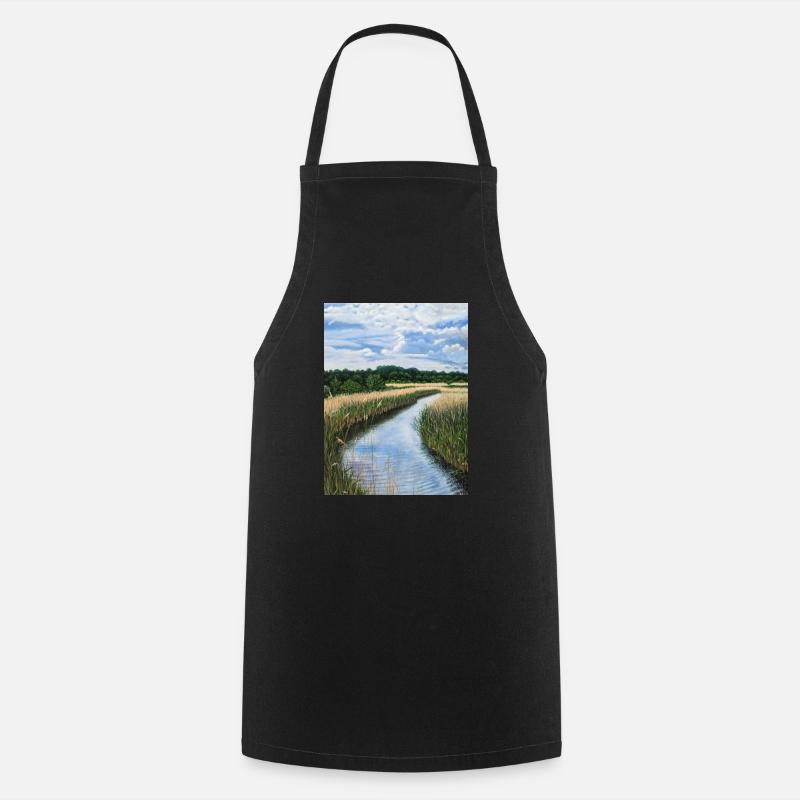 Park in summer - Cooking Apron - black