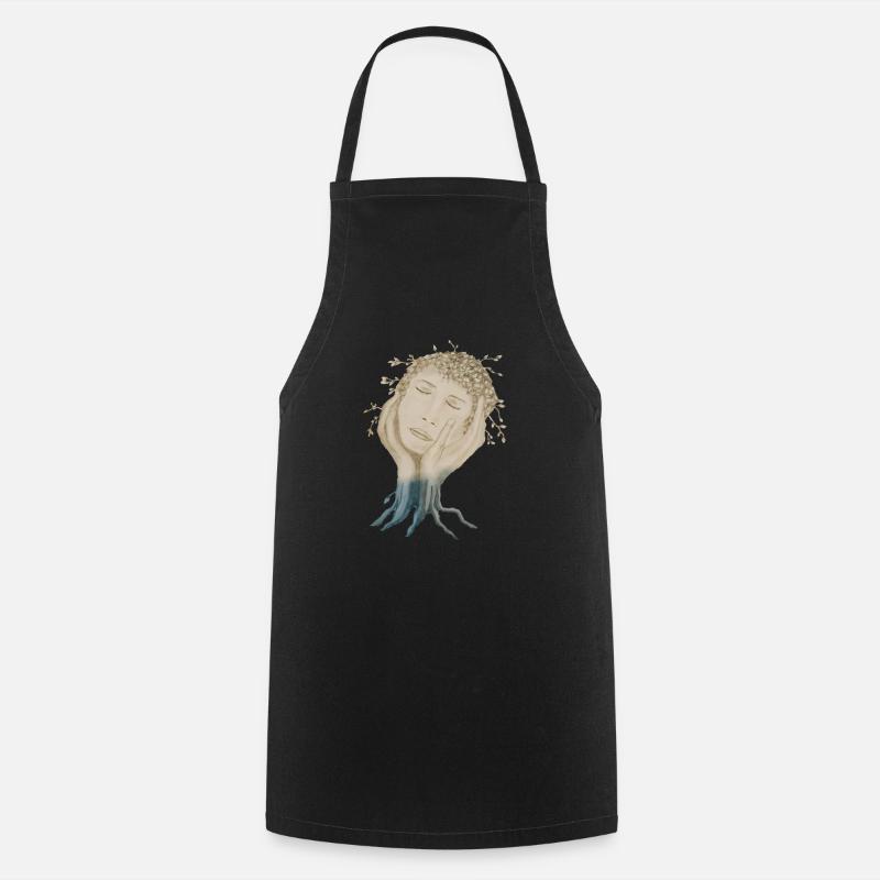 TREE FACE - Cooking Apron - black