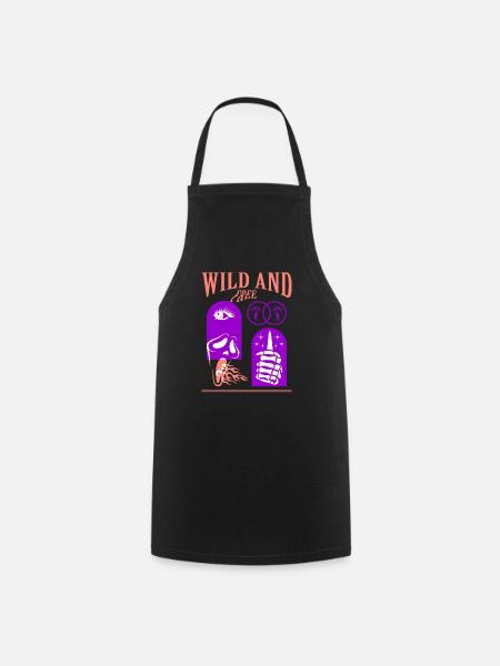 Wild and Free - Kochschürze - Schwarz