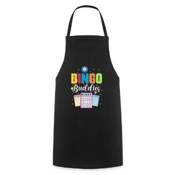 Bingo Buddies - Bingo Game Lover Bingo Winner Fan - Tablier de cuisine - noir - Devant - AI Model Male 185 dark (185cm)