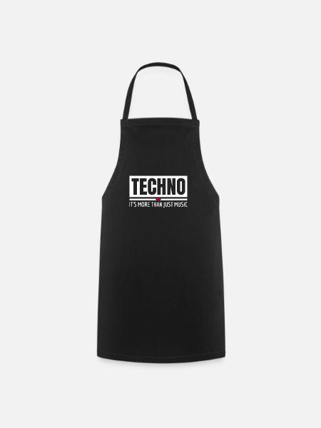 Techno It's More Than Just Music Techno Outfit - Kochschürze - Schwarz
