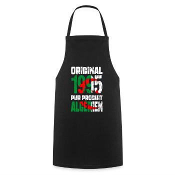 30th Anniversary - Original - 1995 - Algerian - Cooking Apron - black - Front - AI Model Male 185 dark (185cm)