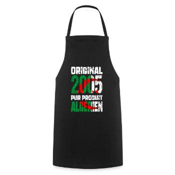 20th Anniversary - Original - 2005 - Algerian - Cooking Apron - black - Front - AI Model Male 185 dark (185cm)