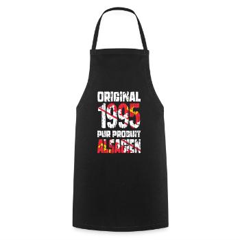 30th Anniversary - Original - 1995 - Alsatian - Cooking Apron - black - Front - AI Model Male 185 dark (185cm)