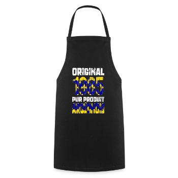 40th anniversary - Original - 1985 - Ardèche - Cooking Apron - black - Front - AI Model Male 185 dark (185cm)