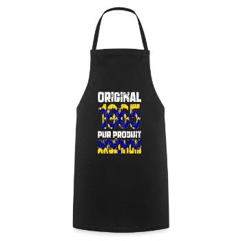60th Anniversary - Original - 1965 - Ardèche - Cooking Apron - black - Front - AI Model Male 185 dark (185cm)