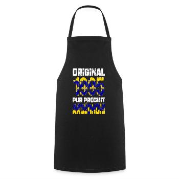 30th anniversary - Original - 1995 - Ardèche - Cooking Apron - black - Front - AI Model Male 185 dark (185cm)