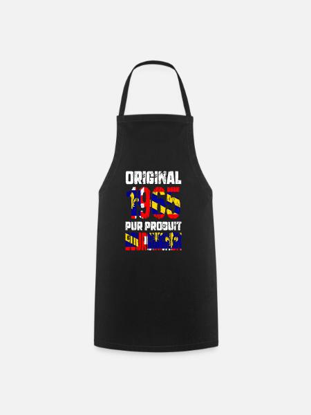Anniversaire 60 ans - Original - 1965 Bourguignon - Tablier de cuisine - noir