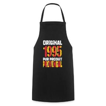 30th Anniversary - Original 1995 - Provençal - Cooking Apron - black - Front - AI Model Male 185 dark (185cm)