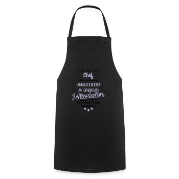 bester Chef grandiose Mitarbeiter - Kochschürze - Schwarz - Vorne - AI Model Male 185 dark (185cm)