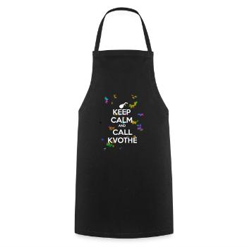 APPELEZ KVOTHE - Tablier de cuisine - noir - Devant - AI Model Male 185 dark (185cm)