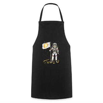 Bitcoin Astronaut To The Moon BTC Crpyto Bit Coin - Kochschürze - Schwarz - Vorne - AI Model Male 185 dark (185cm)