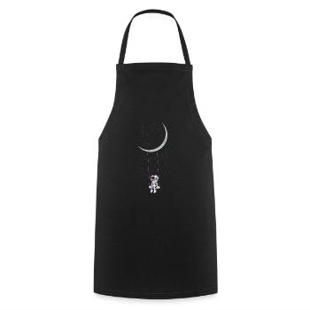 Astronaut In The Galaxy - Cooking Apron - black - Front - AI Model Male 185 dark (185cm)