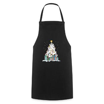 Bunny Rabbit Christmas Carnic Gift - Cooking Apron - black - Front - AI Model Male 185 dark (185cm)