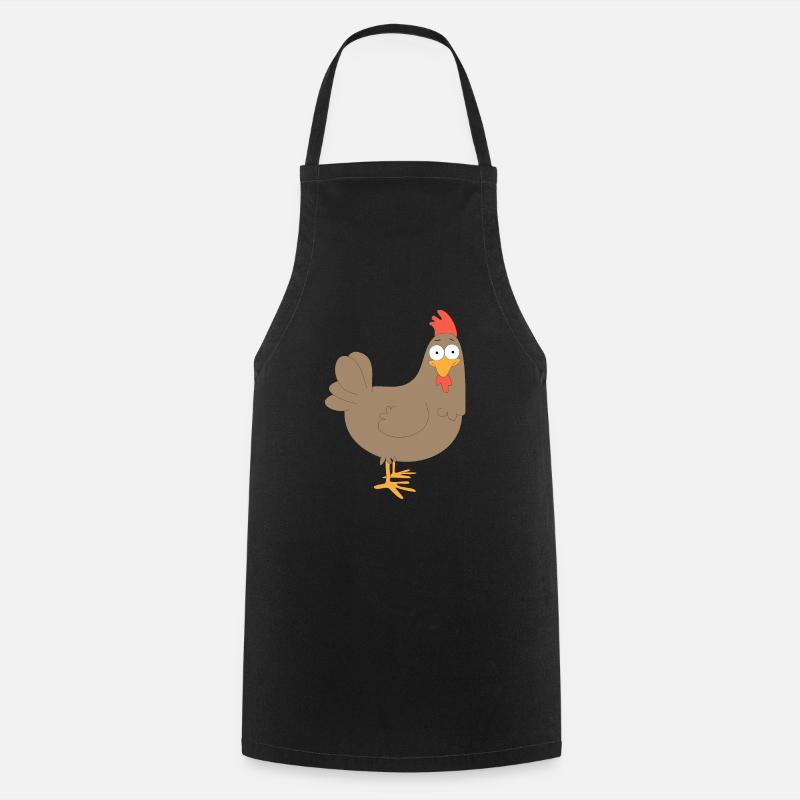 poulet - Tablier de cuisine - noir