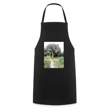 Bush way - Cooking Apron - black - Front - AI Model Male 185 dark (185cm)