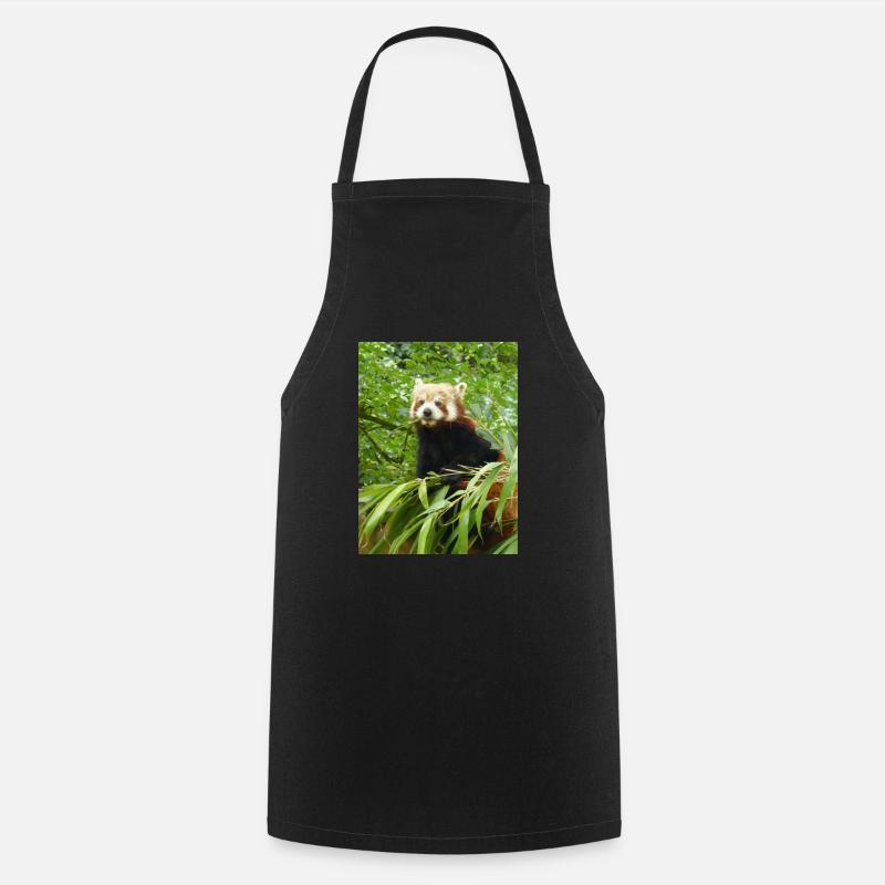 Red Panda - Cooking Apron - black