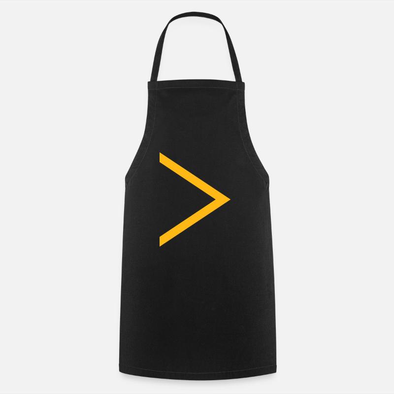 Yellow arrow - Cooking Apron - black